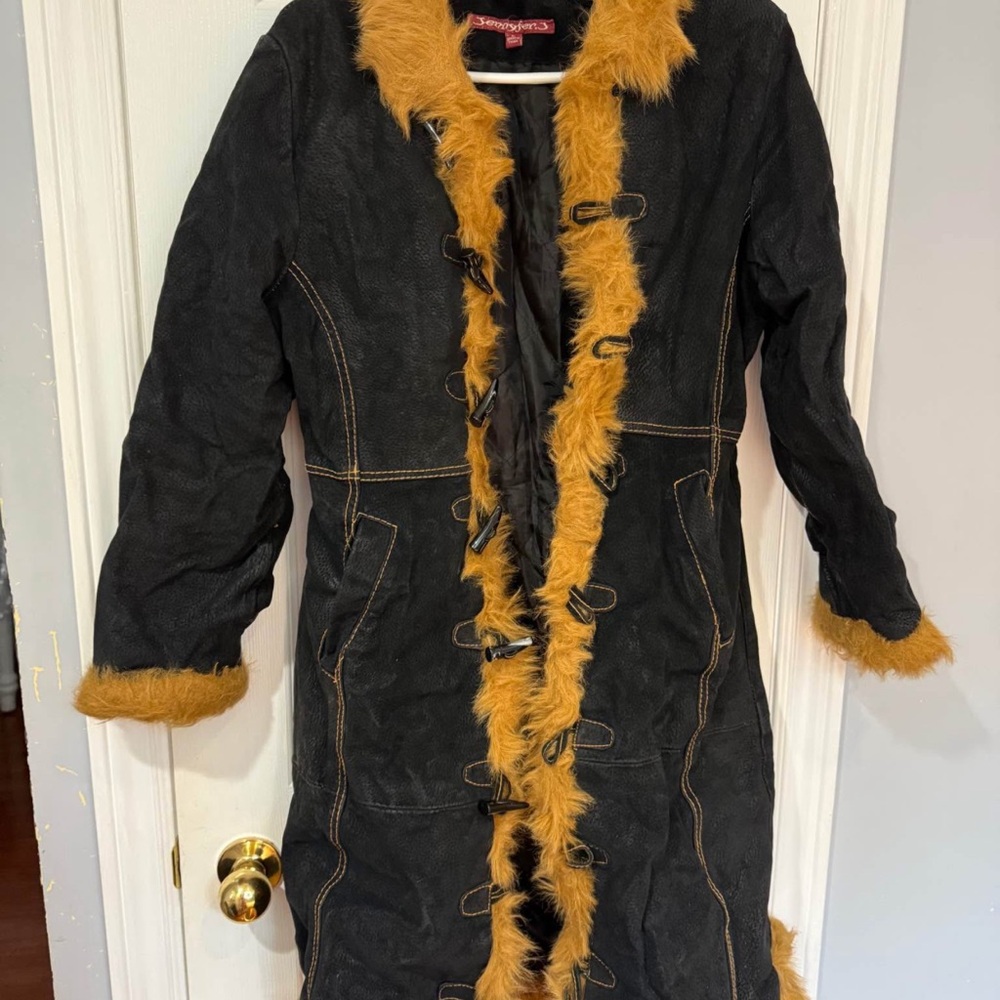 Black and Brown Women's Coat